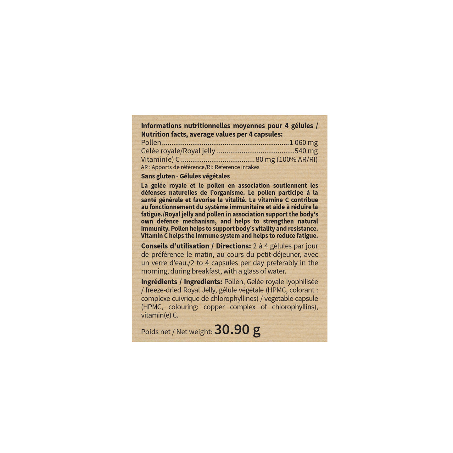 GELEE ROYALE POLLEN - Vitalité et défenses naturelles