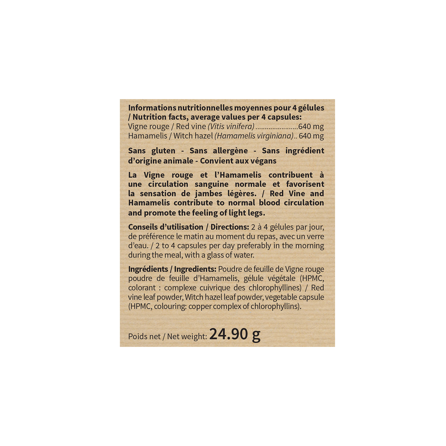 VIGNE ROUGE HAMAMELIS