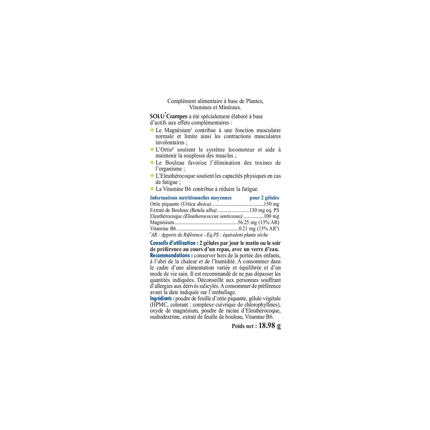 SOLUCRAMPES - L’allié naturel anti crampes