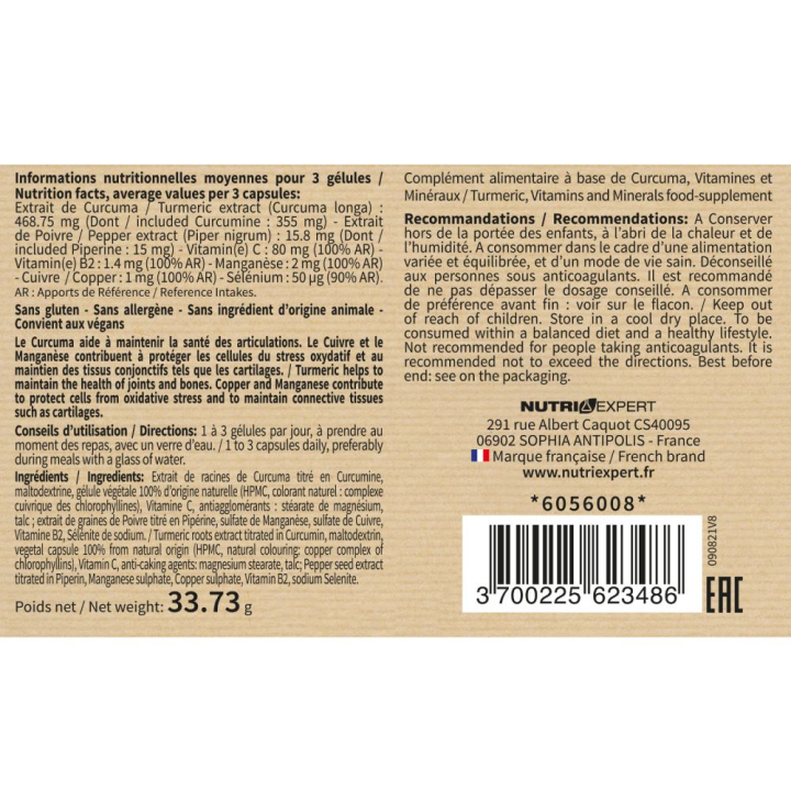 CURCUMA SYNERGY - L’allié de vos articulations