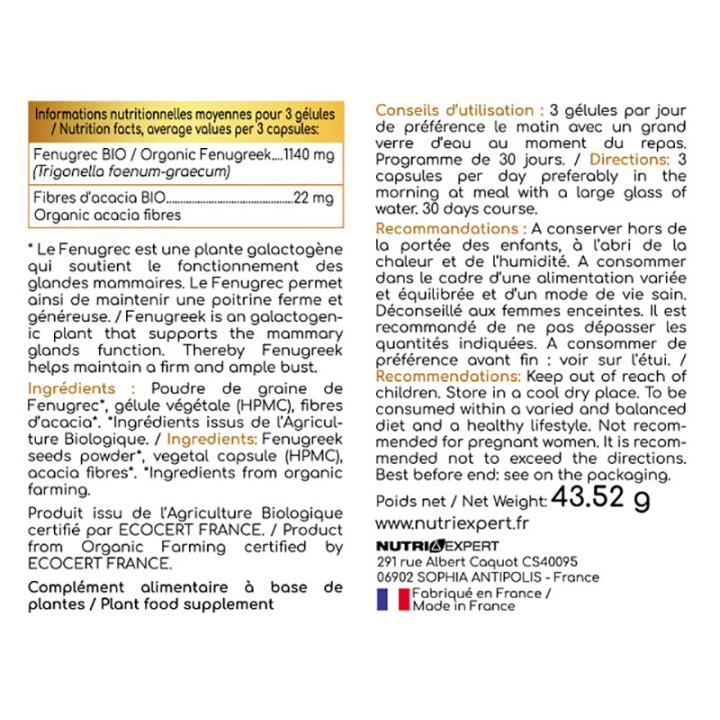 MAXIBUST BIO  - Volume et Fermeté de votre poitrine