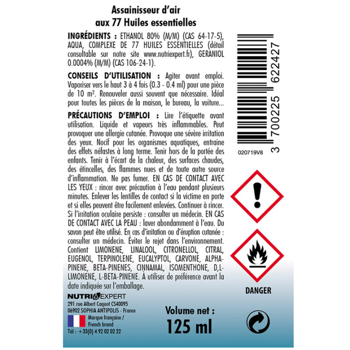 BRUM’AROMA aux 77 Huiles Essentielles