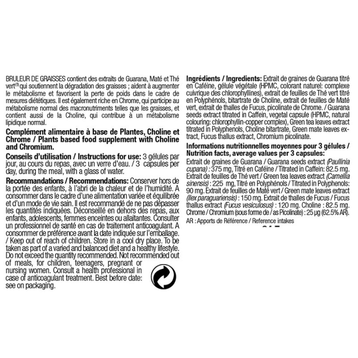 BRULEUR DE GRAISSES EFFINESS