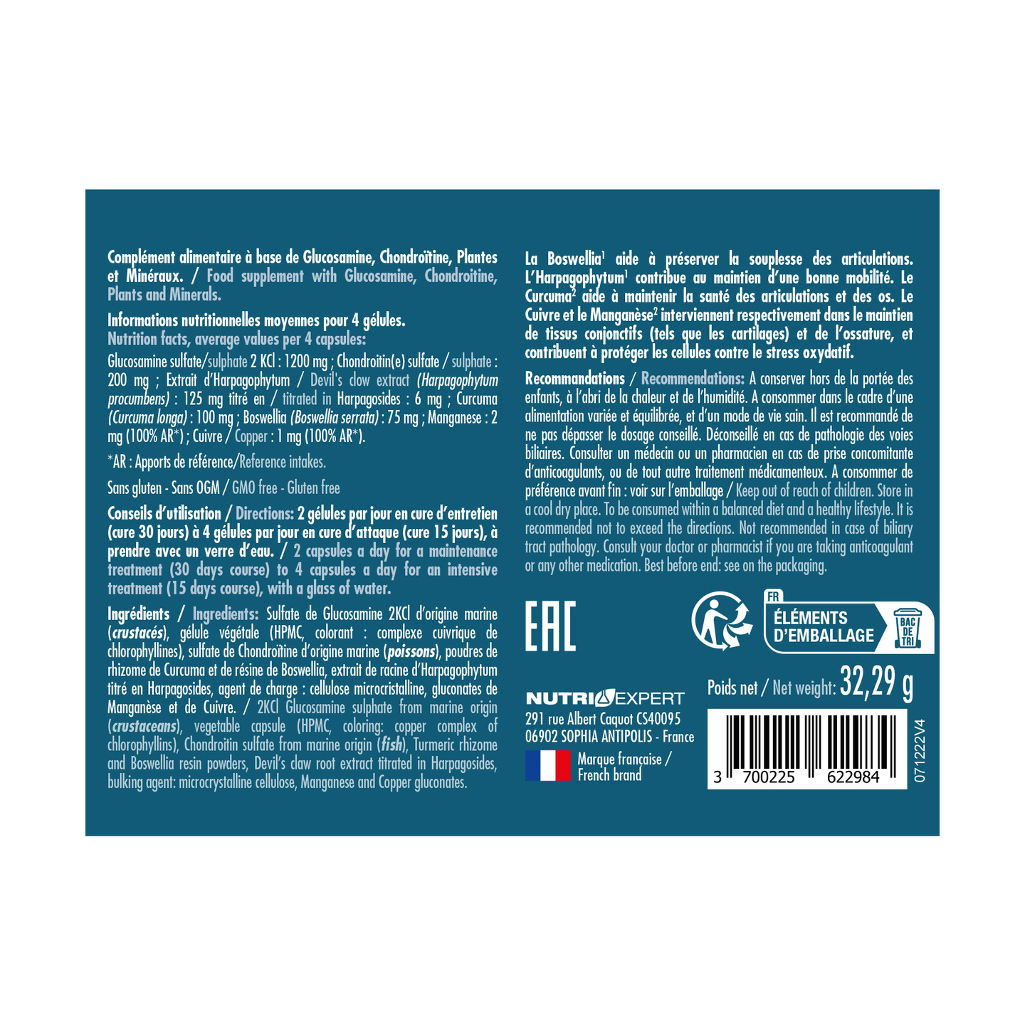 ARTHROSTEOL GÉLULES