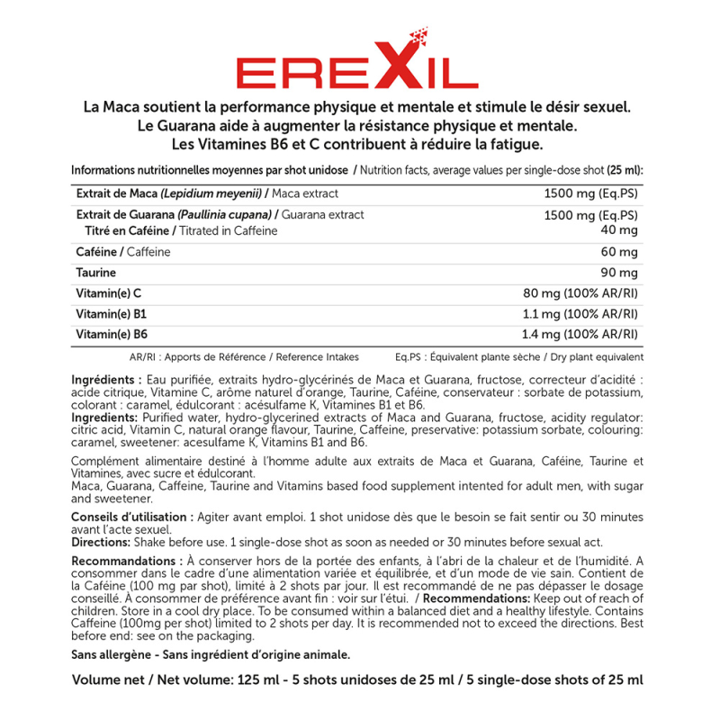 EREXIL - Vigueur masculine instantanée EREXIL - Vigueur masculine instantanée