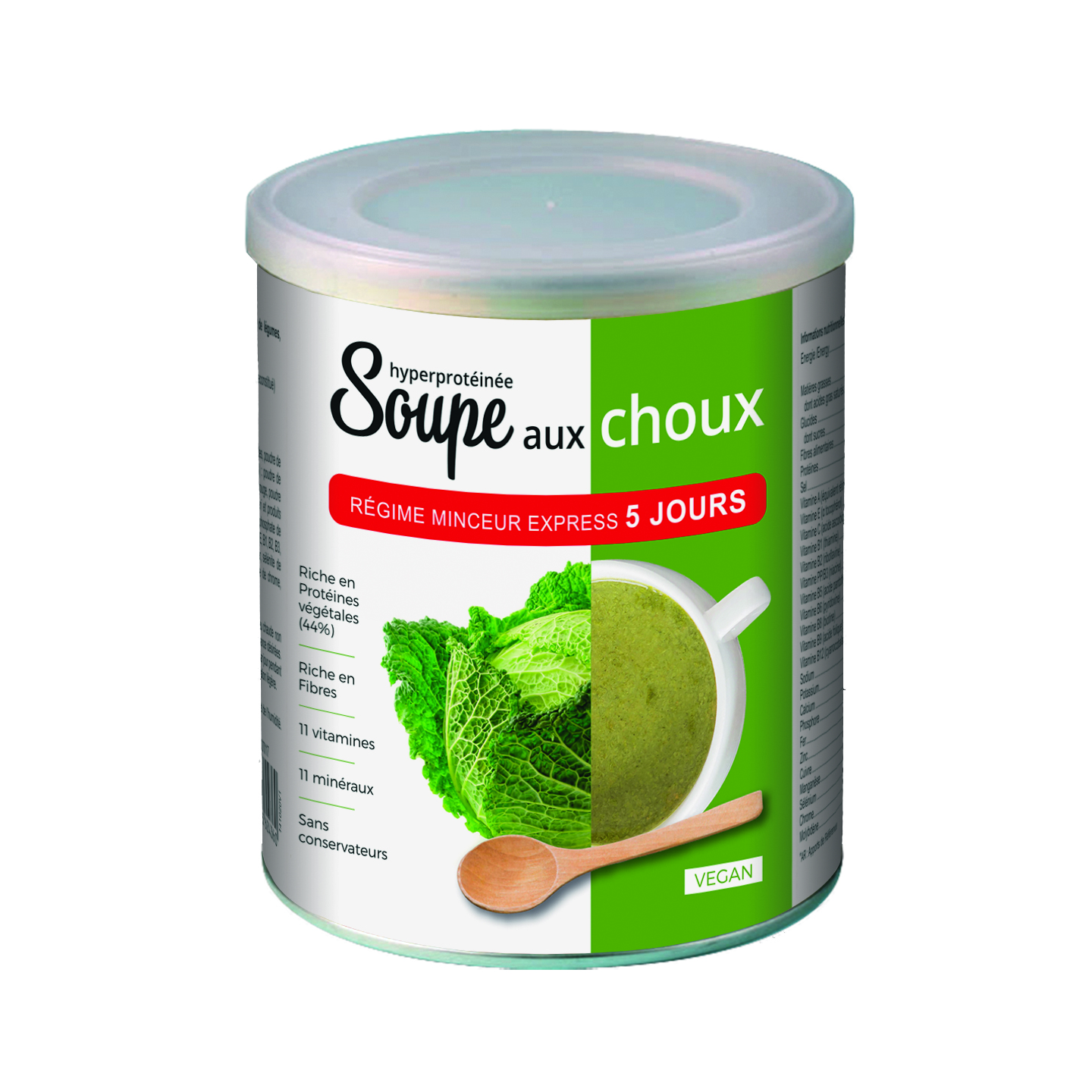 SOUPE AUX CHOUX VEGAN - Régime minceur express 5 jours
