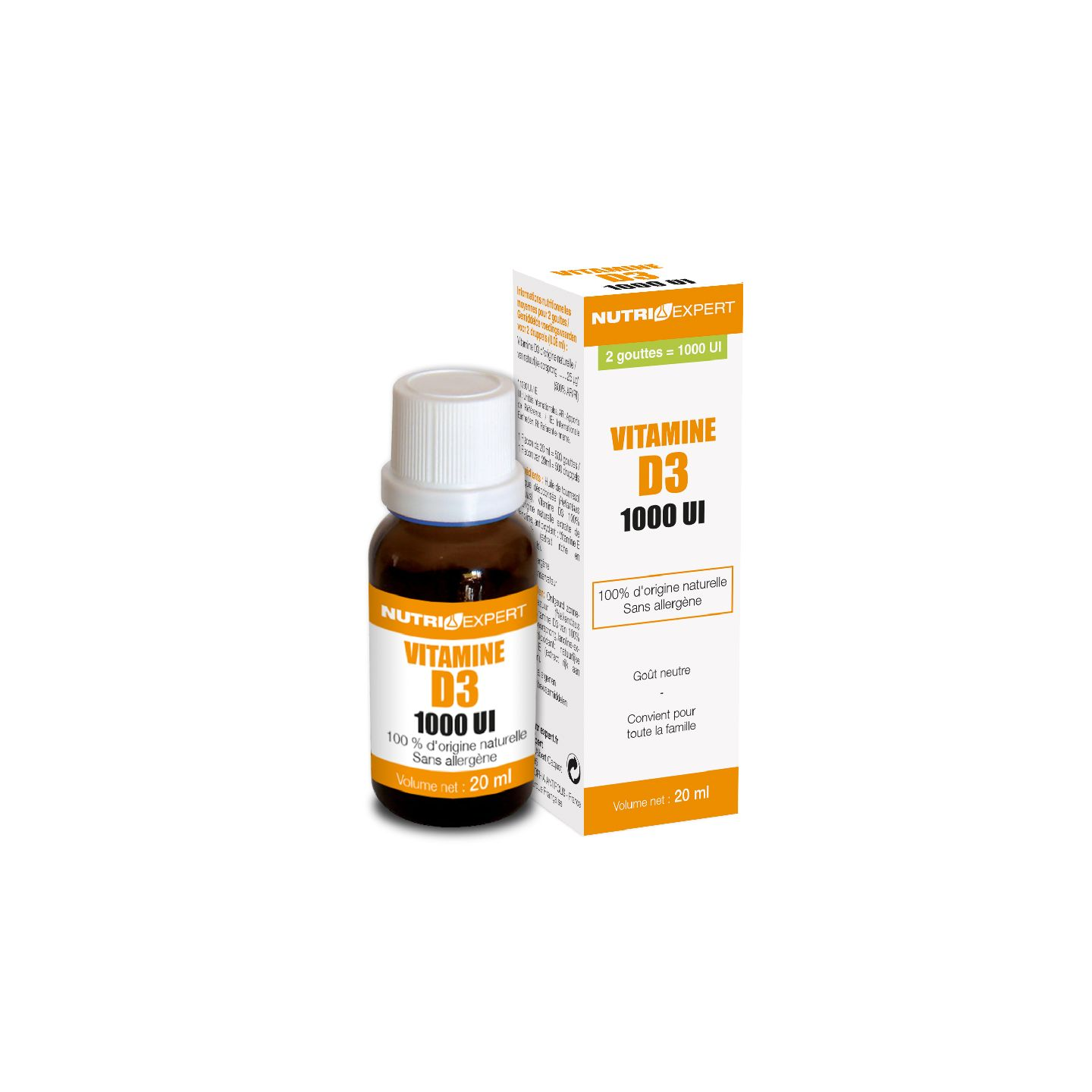 VITAMINE D3 NATURELLE - 1000 UI